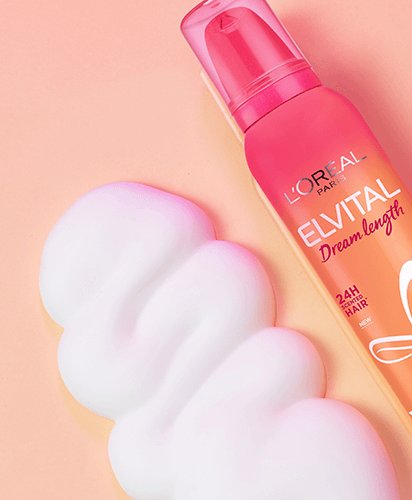 3600523966431 Loreal Elvital Dream Length Waves Waterfall Mousse Flatlay1