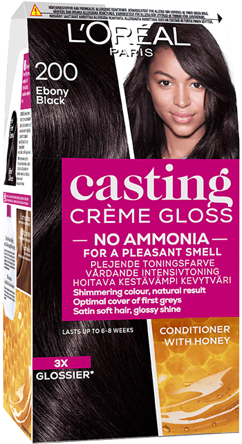 Hårfarge 200 ibenholt svart castingkrem gloss produktbilde