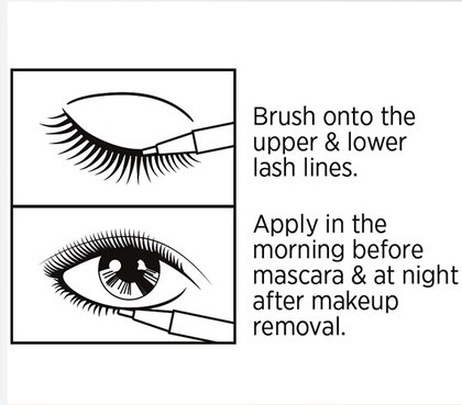 OAP makeup øyne Clinically Proven Lash Serum pakkebilde boks bak detalj