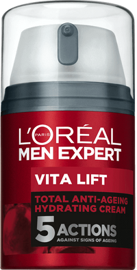 Fuktighetskrem Anti-aldring total Men Expert Vitalift pakkebilde