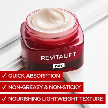 Ansiktspleie dagkrem Revitalift Laser X3 venstre pakkebilde